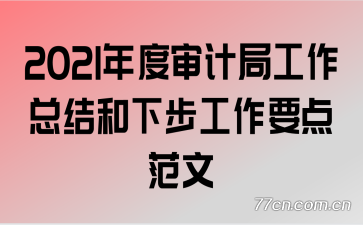 2021年度审计局工作总结和下步工作要点范文