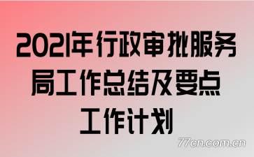 2021年行政审批服务局工作总结及要点工作计划